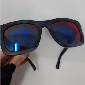 Electric Crasher Blue Pattern Sunglasses Unisex